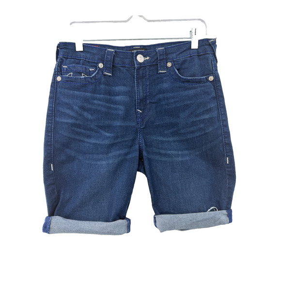 True Religion Other - True Religion Classic Men's Riley Mid-Rise Bermuda Denim Shorts Casual Size 31